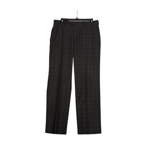 Ralph Lauren Mens Dress Pants 32x30 Plaid Checkered Gray Career Business Casual